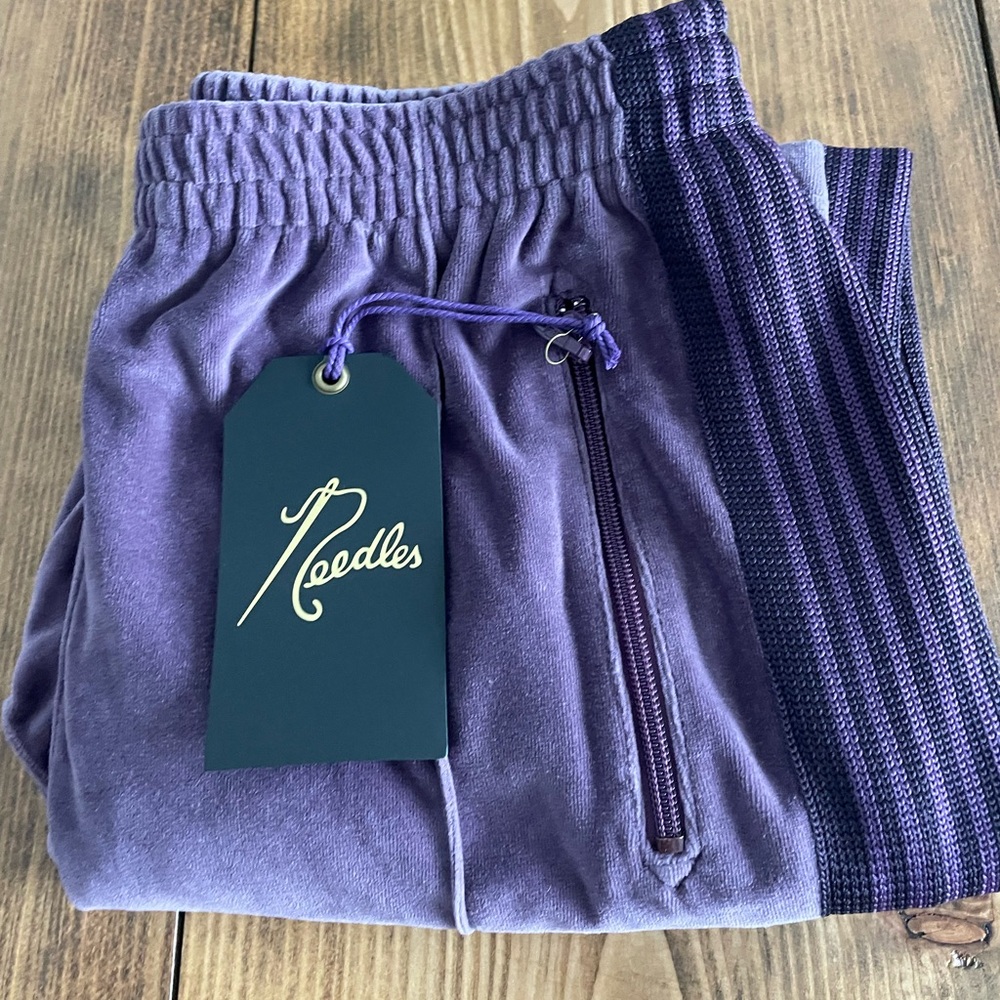 Needles Narrow Track Pant Velour